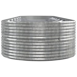 Lit surélevé de jardin Acier enduit de poudre Argenté 525928525928