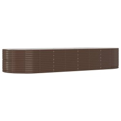 Lit surélevé de jardin Marron Acier galvanisé 525930525930