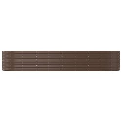 Lit surélevé de jardin Marron Acier galvanisé 525930525930