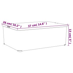 Boîtes de rangement en plastique 6 pcs 10 L empilables 525931525931