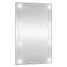 Miroir mural avec lumières LED 50x80 cm verre rectangulaire 525933525933