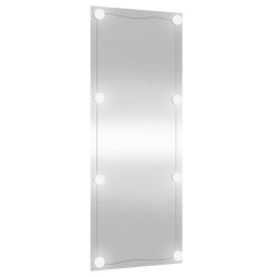 Miroir mural avec lumières LED 40x100 cm verre rectangulaire 525935525935