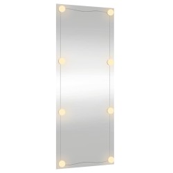 Miroir mural avec lumières LED 40x100 cm verre rectangulaire 525935525935
