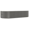 Lit surélevé de jardin Gris 291x140x68cm Acier galvanisé 525939525939