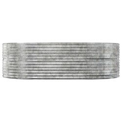 Lit surélevé de jardin Argenté Acier galvanisé 525944525944
