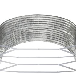 Lit surélevé de jardin Argenté Acier galvanisé 525944525944