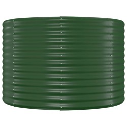 Lit surélevé de jardin Acier galvanisé 100x100x68cm Vert 525946525946