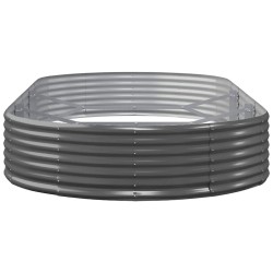 Lit surélevé de jardin Acier galvanisé Anthracite 525950525950