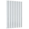 Panneaux de toit 12 pcs Acier galvanisé Argenté 60x36 cm 525952525952