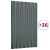 Panneaux de toit 36 pcs Acier galvanisé Anthracite 60x36 cm 525961525961