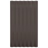 Panneaux de toit 36 pcs Acier galvanisé Marron 60x36 cm 525962525962