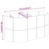 Lit surélevé de jardin Acier galvanisé 152x80x68 cm gris 525964525964
