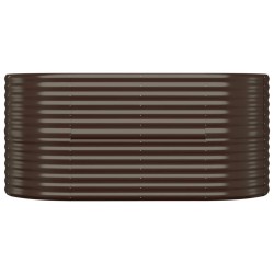 Lit surélevé de jardin Acier galvanisé marron 525966525966