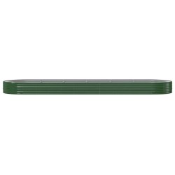 Lit surélevé de jardin Acier galvanisé 523x140x36cm Vert 525968525968