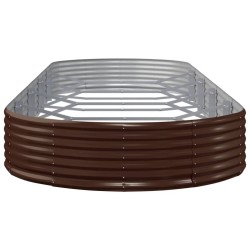 Lit surélevé de jardin Acier galvanisé marron 525970525970
