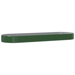Lit surélevé de jardin Acier galvanisé 450x140x36cm Vert 525971525971