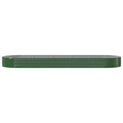 Lit surélevé de jardin Acier galvanisé 450x140x36cm Vert 525971525971