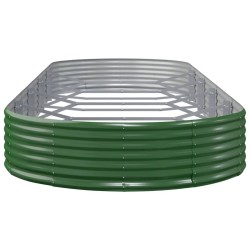 Lit surélevé de jardin Acier galvanisé 450x140x36cm Vert 525971525971