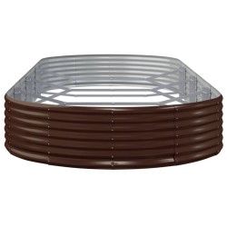 Lit surélevé de jardin Acier galvanisé marron 525972525972