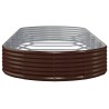 Lit surélevé de jardin Acier galvanisé marron 525972525972