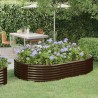 Lit surélevé de jardin Acier galvanisé marron 525973525973