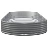 Lit surélevé de jardin Acier galvanisé 373x140x36cm gris 525974525974