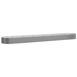 Lit surélevé de jardin Acier galvanisé 544x100x36cm gris 525977525977