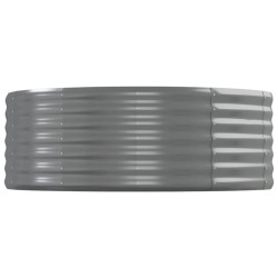 Lit surélevé de jardin Acier galvanisé 544x100x36cm gris 525977525977
