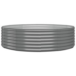 Lit surélevé de jardin Acier galvanisé 140x140x36cm gris 525978525978