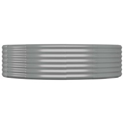 Lit surélevé de jardin Acier galvanisé 140x140x36cm gris 525978525978