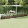 Lit surélevé de jardin Acier galvanisé marron 525980525980