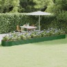 Lit surélevé de jardin Acier galvanisé 544x100x36cm Vert 525981525981