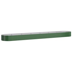 Lit surélevé de jardin Acier galvanisé 544x100x36cm Vert 525981525981