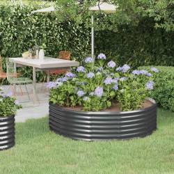 Lit surélevé de jardin Acier galvanisé Anthracite 525982525982