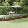 Lit surélevé de jardin Acier galvanisé marron 525983525983