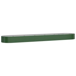 Lit surélevé de jardin Acier galvanisé 507x100x36cm Vert 525984525984