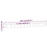 Lit surélevé de jardin Acier galvanisé 507x100x36cm Vert 525984525984