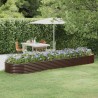 Lit surélevé de jardin Acier galvanisé marron 525985525985