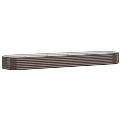Lit surélevé de jardin Acier galvanisé marron 525985525985