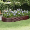 Lit surélevé de jardin Acier galvanisé marron 525988525988