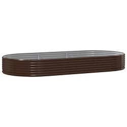 Lit surélevé de jardin Acier galvanisé marron 525988525988