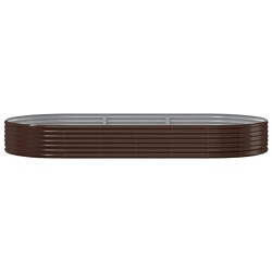 Lit surélevé de jardin Acier galvanisé marron 525988525988