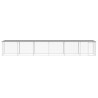 Poulailler avec toit gris clair 603x98x90 cm acier galvanisé 525990525990