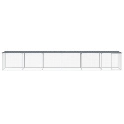 Poulailler avec toit anthracite 603x98x90 cm acier galvanisé 525992525992