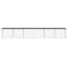 Poulailler avec toit anthracite 603x98x90 cm acier galvanisé 525992525992