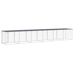 Poulailler avec toit anthracite 603x98x90 cm acier galvanisé 525992525992