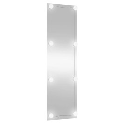Miroir mural avec lumières LED 30x100 cm verre rectangulaire 525994525994