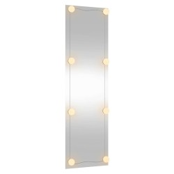 Miroir mural avec lumières LED 30x100 cm verre rectangulaire 525994525994