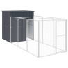 Niche pour chien avec cour anthracite 165x455x181 cm 525998525998
