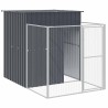 Niche pour chien avec cour anthracite 165x455x181 cm 525998525998